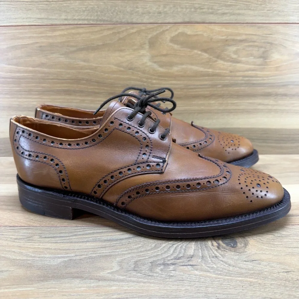 W.S.‎ Foster & Son Ltd Wingtip Mens UK 9.5 US 10.5 Walnut Dress Shoes